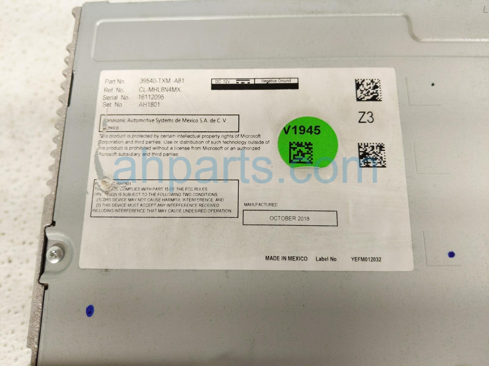 2019 Honda Insight Radio Receiver & Display Screen 39710 TXM A03 Replacement 2019 Honda Insight Radio Receiver & Display Screen 39710 TXM A03 Replacement thumbnail