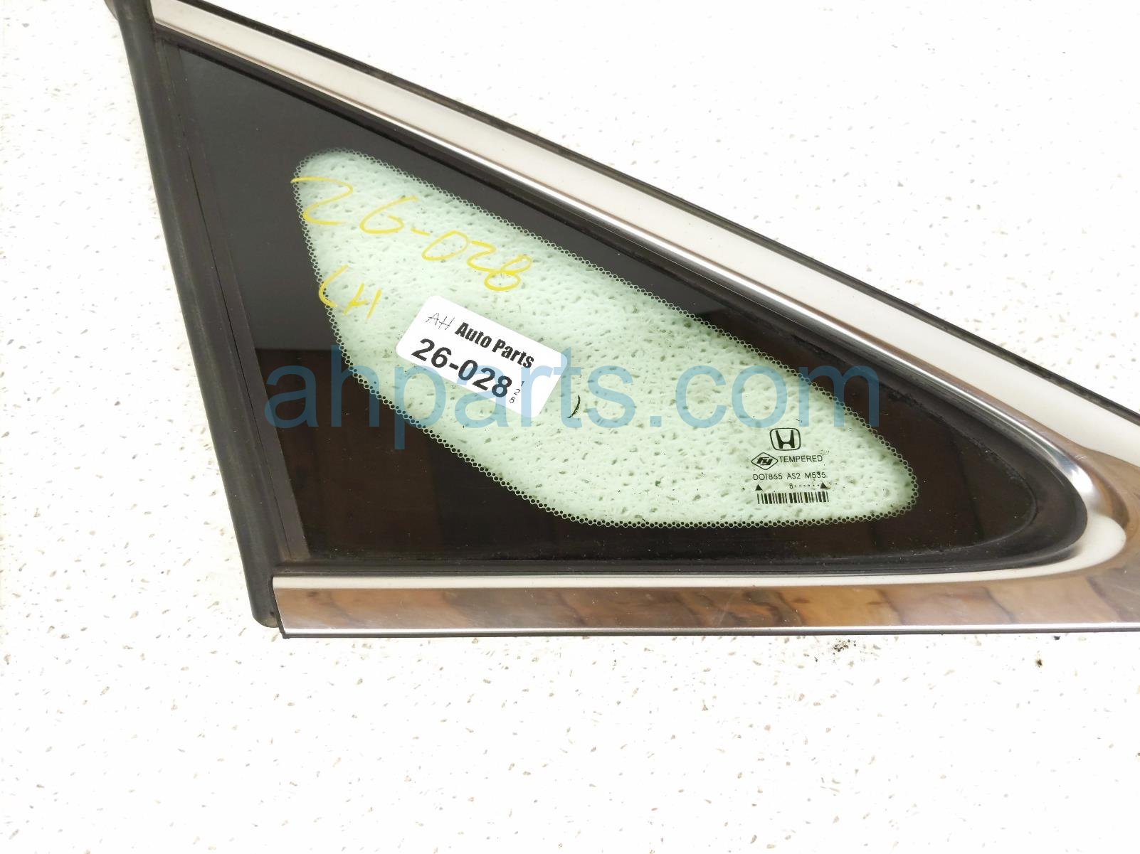 2019 Honda Insight Driver Quarter Window Glass 73550 TXM A01 Replacement 2019 Honda Insight Driver Quarter Window Glass 73550 TXM A01 Replacement thumbnail
