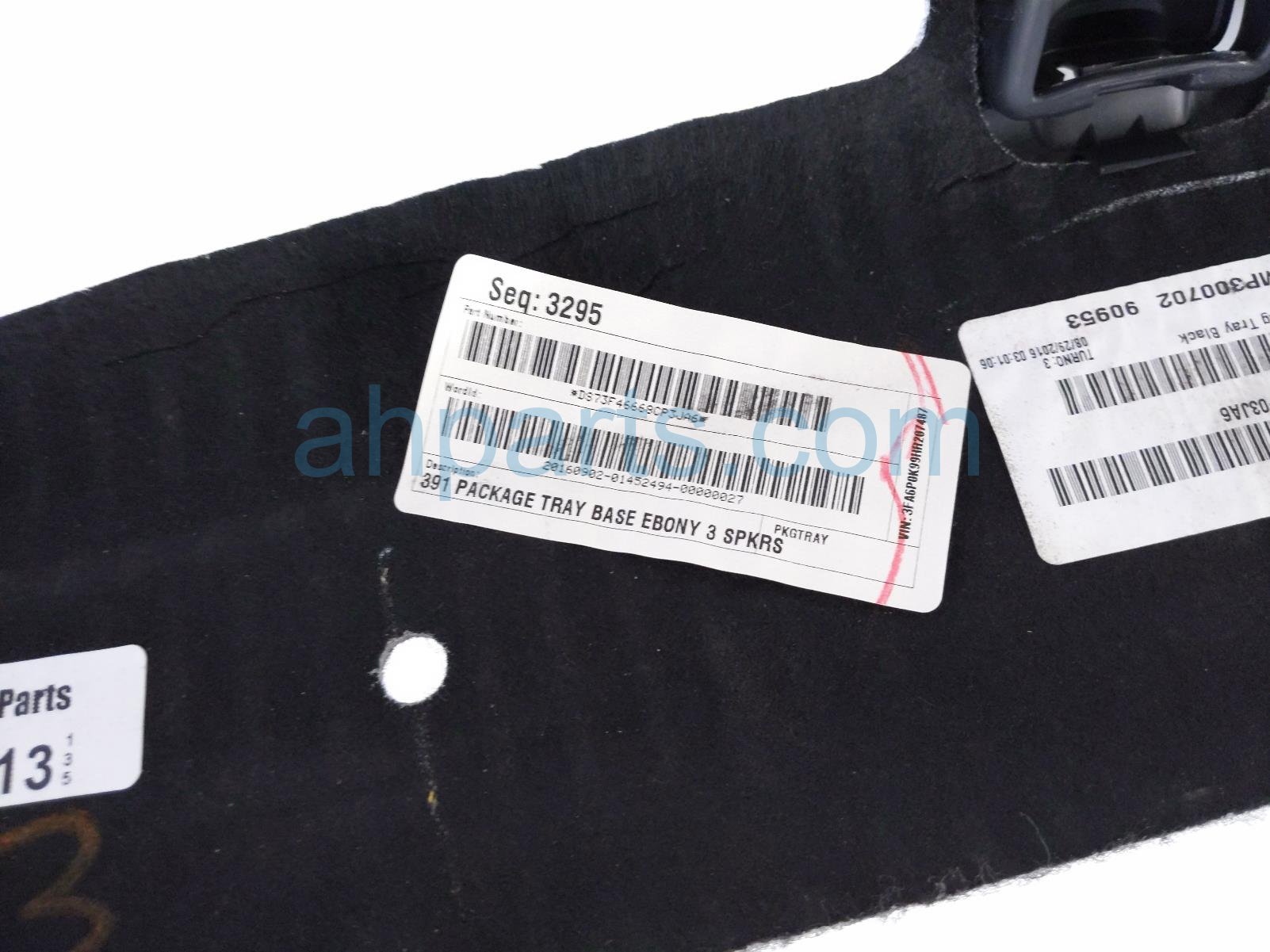 2017 Ford Fusion Rear Package Tray Trim Black DS7Z 5446668 GD Replacement 2017 Ford Fusion Rear Package Tray Trim Black DS7Z 5446668 GD Replacement thumbnail