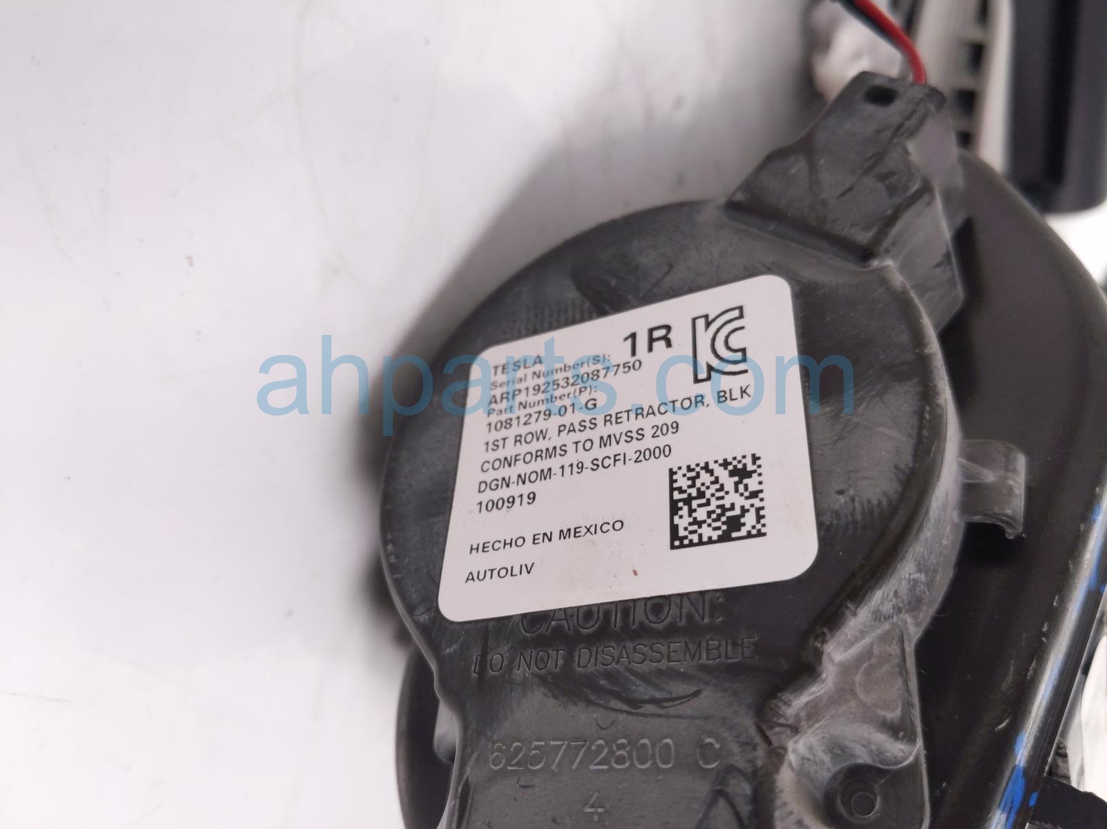 2019 Tesla Tesla 3 Front Passenger Seat Belt Retractor Black 1081279 01 G Replacement 2019 Tesla Tesla 3 Front Passenger Seat Belt Retractor Black 1081279 01 G Replacement thumbnail