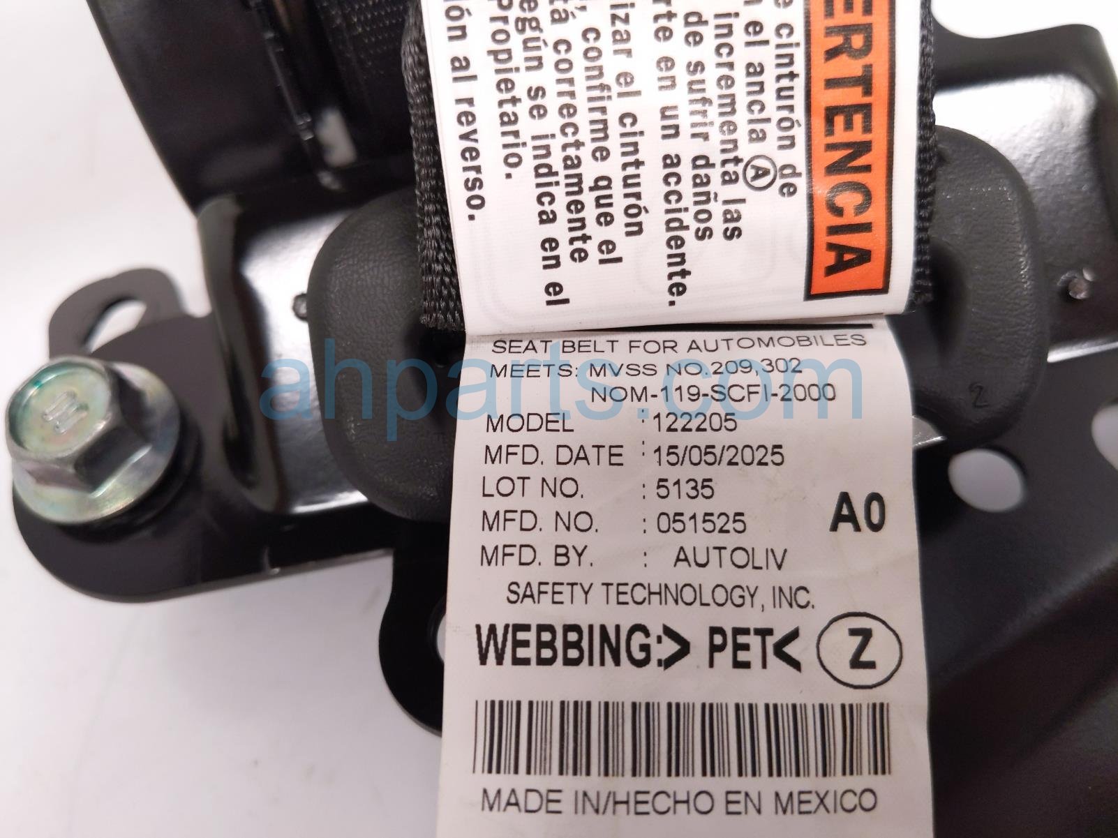 2025 Honda Pilot Rear Seat 2nd Row Mid Belt Retractor Black 04864 T90 A20ZA Replacement 2025 Honda Pilot Rear Seat 2nd Row Mid Belt Retractor Black 04864 T90 A20ZA Replacement thumbnail
