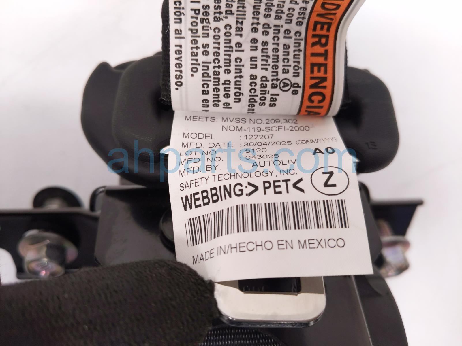 2025 Honda Pilot Rear Seat 3rd Row Mid Belt Retractor Black 04829 T90 A00ZA Replacement 2025 Honda Pilot Rear Seat 3rd Row Mid Belt Retractor Black 04829 T90 A00ZA Replacement thumbnail