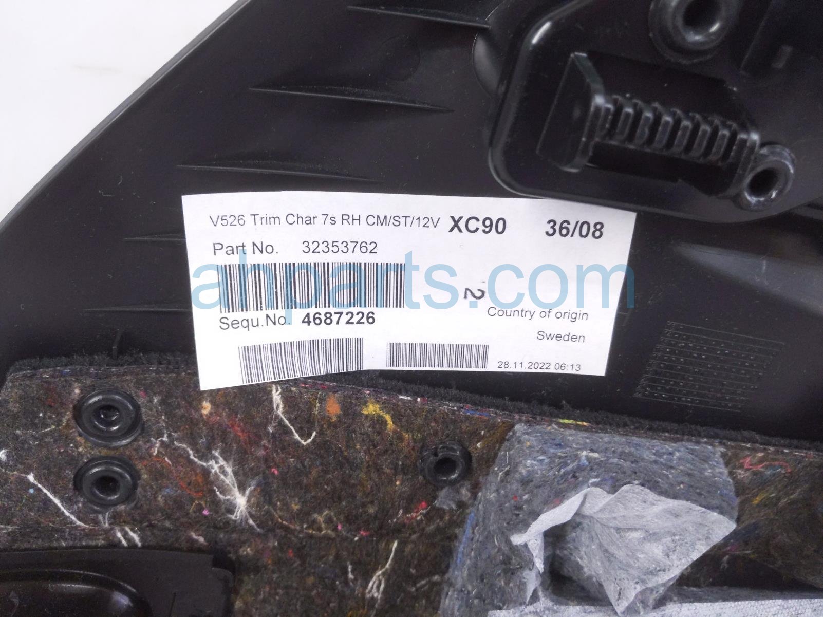 2023 Volvo Xc90 Rear Passenger Qtr Trim Panel Blk 32460115 Replacement 2023 Volvo Xc90 Rear Passenger Qtr Trim Panel Blk 32460115 Replacement thumbnail