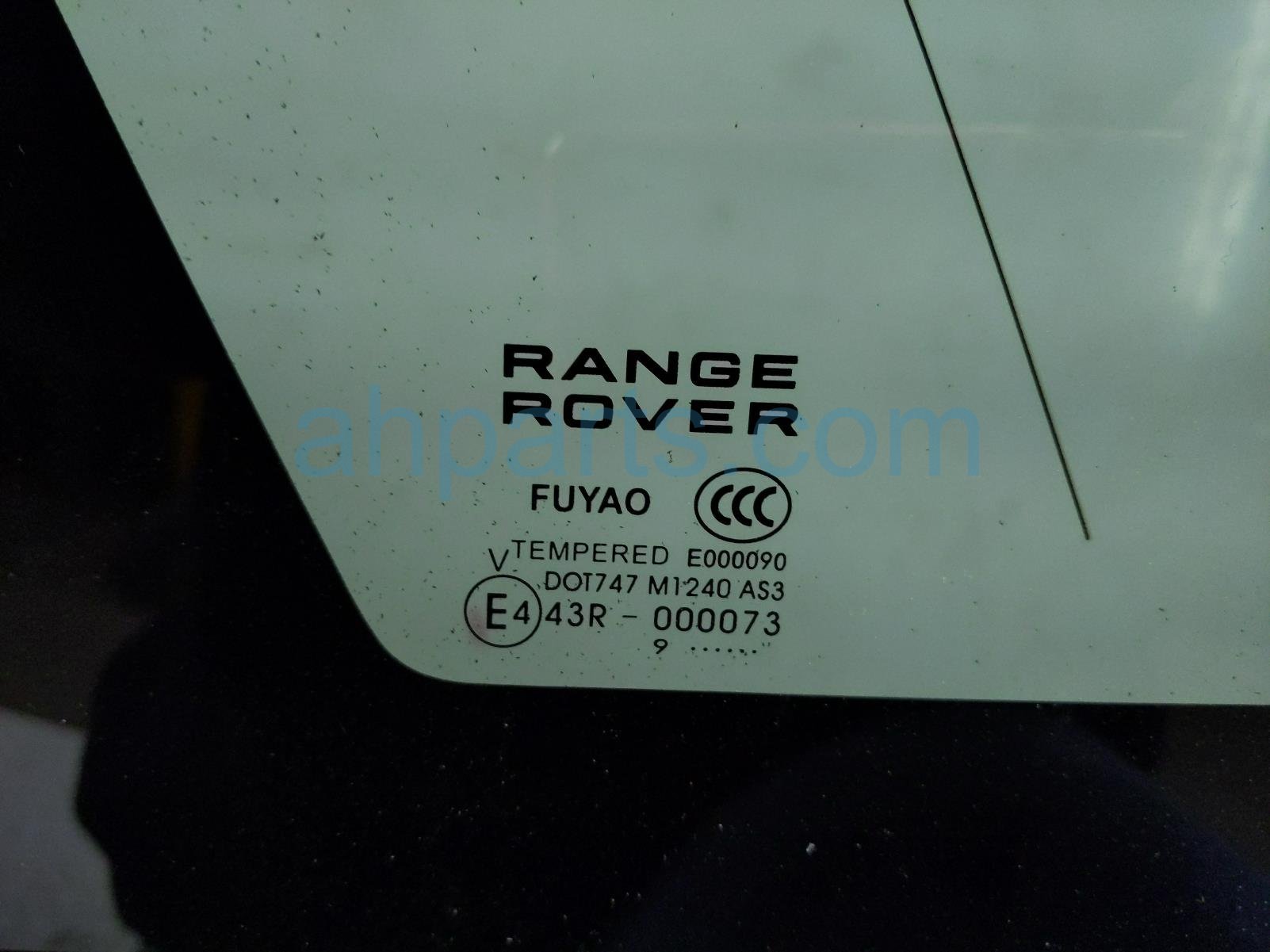 2020 Land Rover Range Rover Sport Driver Quarter Window Glass LR044118 Replacement 2020 Land Rover Range Rover Sport Driver Quarter Window Glass LR044118 Replacement thumbnail