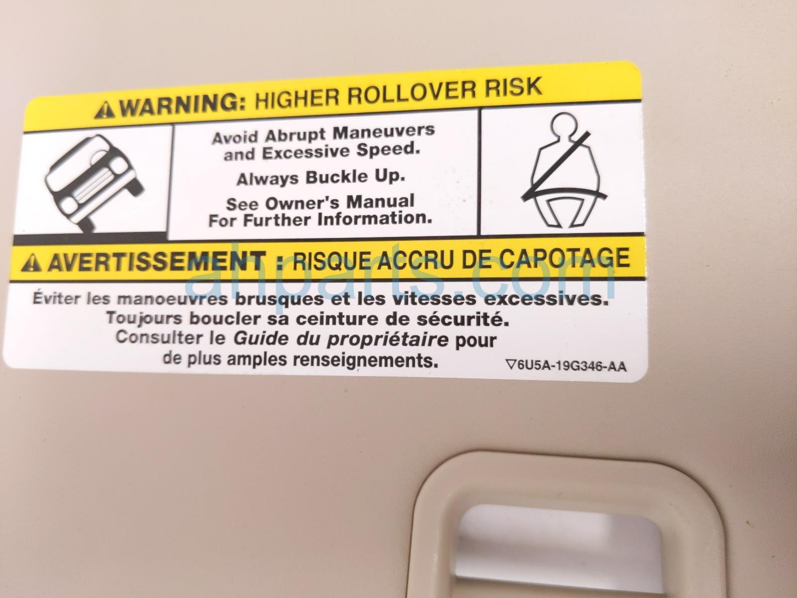 2021 Ford Ranger Driver Sun Visor Grey KB3Z 2104104 AA Replacement 2021 Ford Ranger Driver Sun Visor Grey KB3Z 2104104 AA Replacement thumbnail