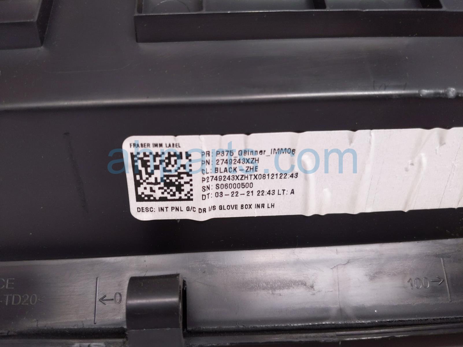 2021 Ford Ranger Glove Compartment Box Black KB3Z 2106010 AB Replacement 2021 Ford Ranger Glove Compartment Box Black KB3Z 2106010 AB Replacement thumbnail