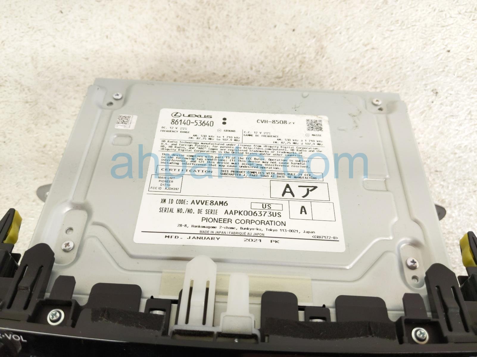 2021 Lexus Is300 Audio/radio Receiver 86140 53640 Replacement 2021 Lexus Is300 Audio/radio Receiver 86140 53640 Replacement thumbnail