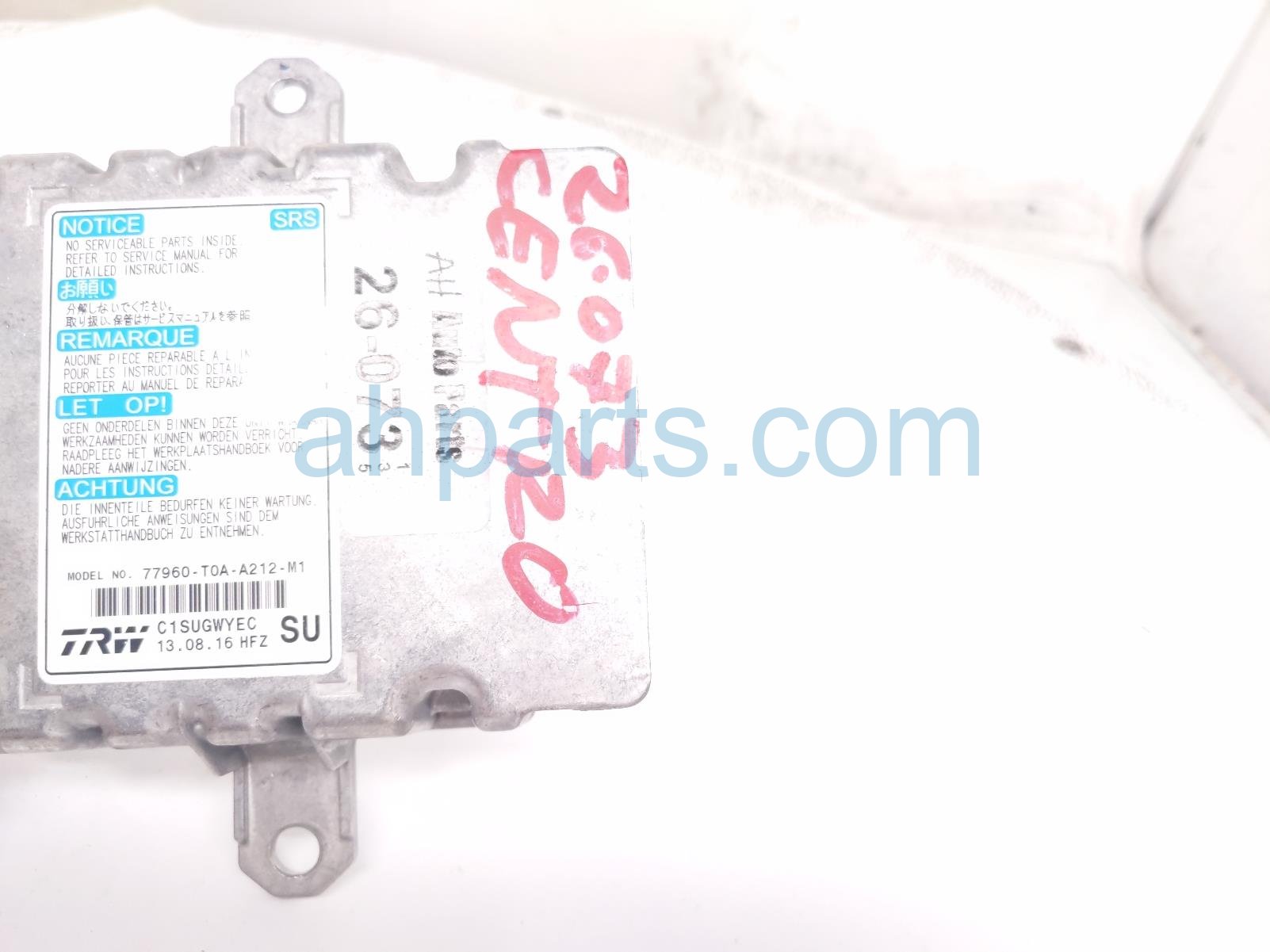 2016 Honda CR V Srs Airbag Computer 0 Blown Ab 77960 T0A A21 Replacement 2016 Honda CR V Srs Airbag Computer 0 Blown Ab 77960 T0A A21 Replacement thumbnail