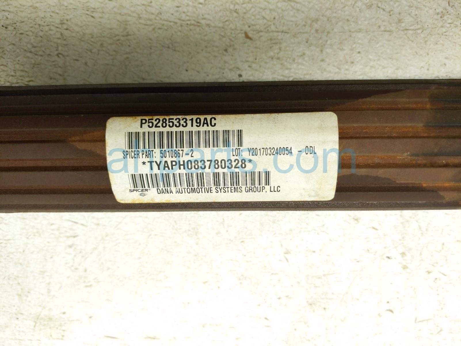 2017 Jeep Wrangler Front Propeller Shaft 3.6l 4x4 52853319AC Replacement 2017 Jeep Wrangler Front Propeller Shaft 3.6l 4x4 52853319AC Replacement thumbnail