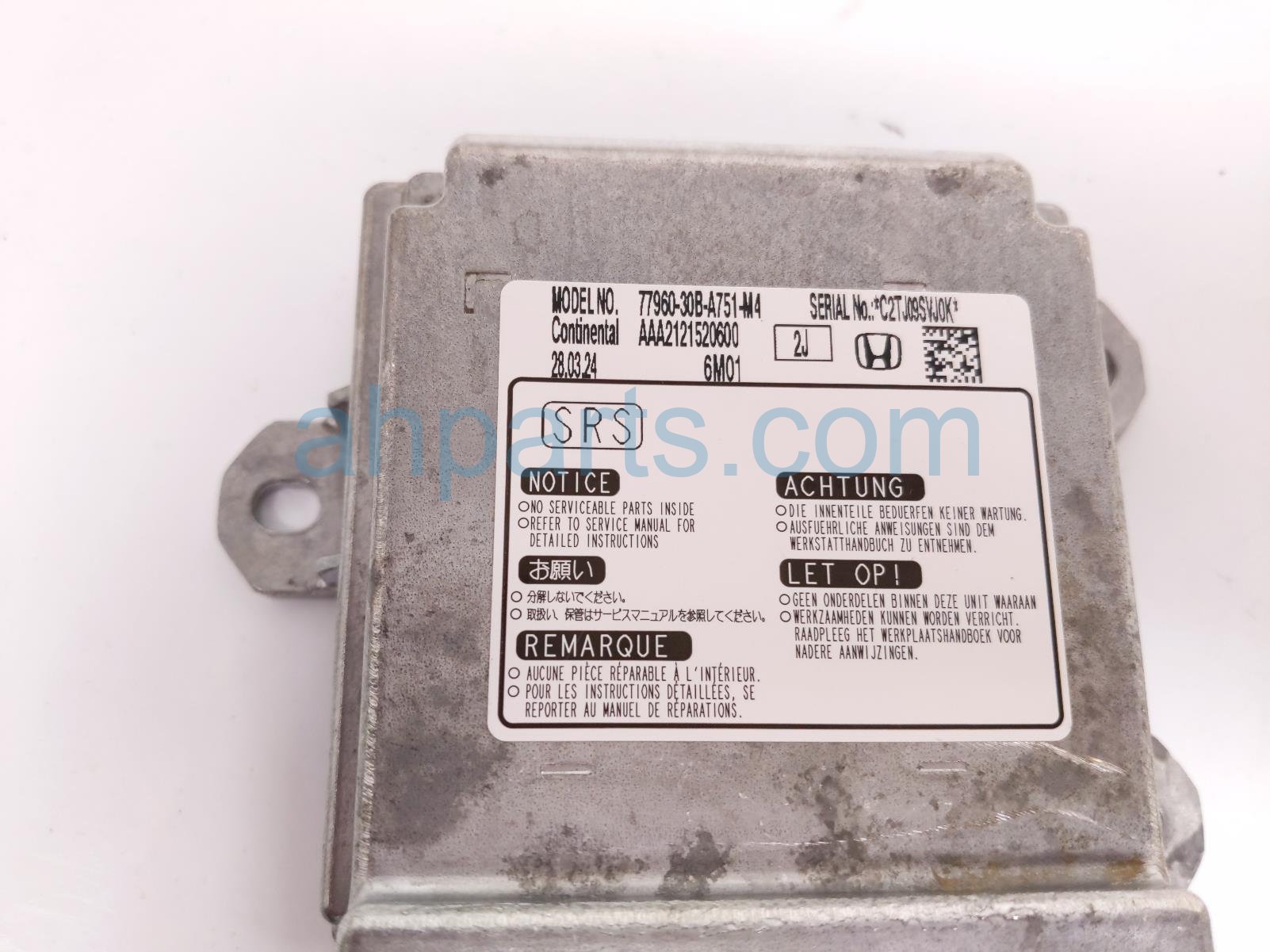 2024 Honda Accord Srs Airbag Computer 4 Blown Ab 77960 30B A75 Replacement 2024 Honda Accord Srs Airbag Computer 4 Blown Ab 77960 30B A75 Replacement thumbnail