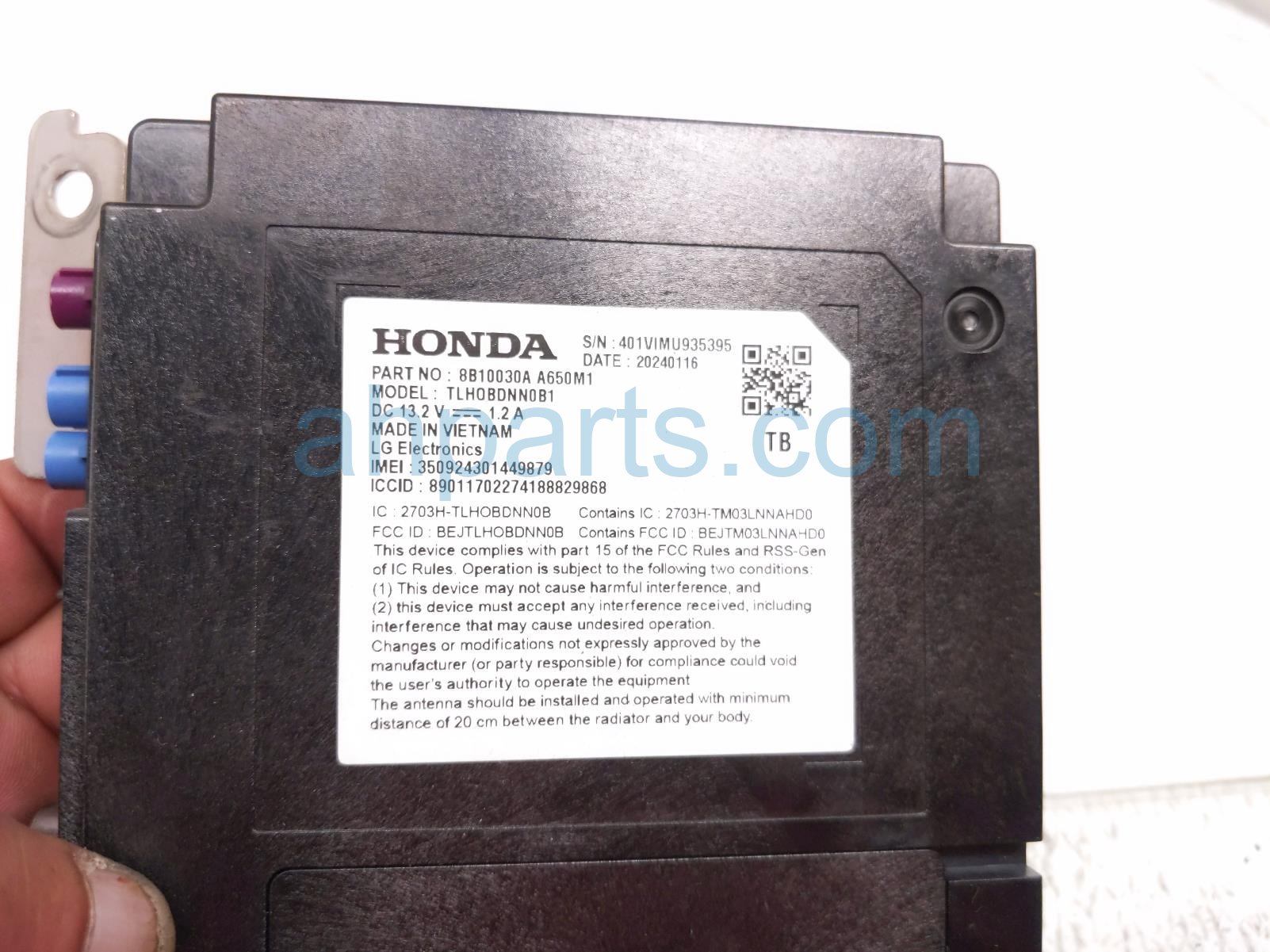 2024 Honda Accord Telematics Communication Module 8B100 30A A65 Replacement 2024 Honda Accord Telematics Communication Module 8B100 30A A65 Replacement thumbnail