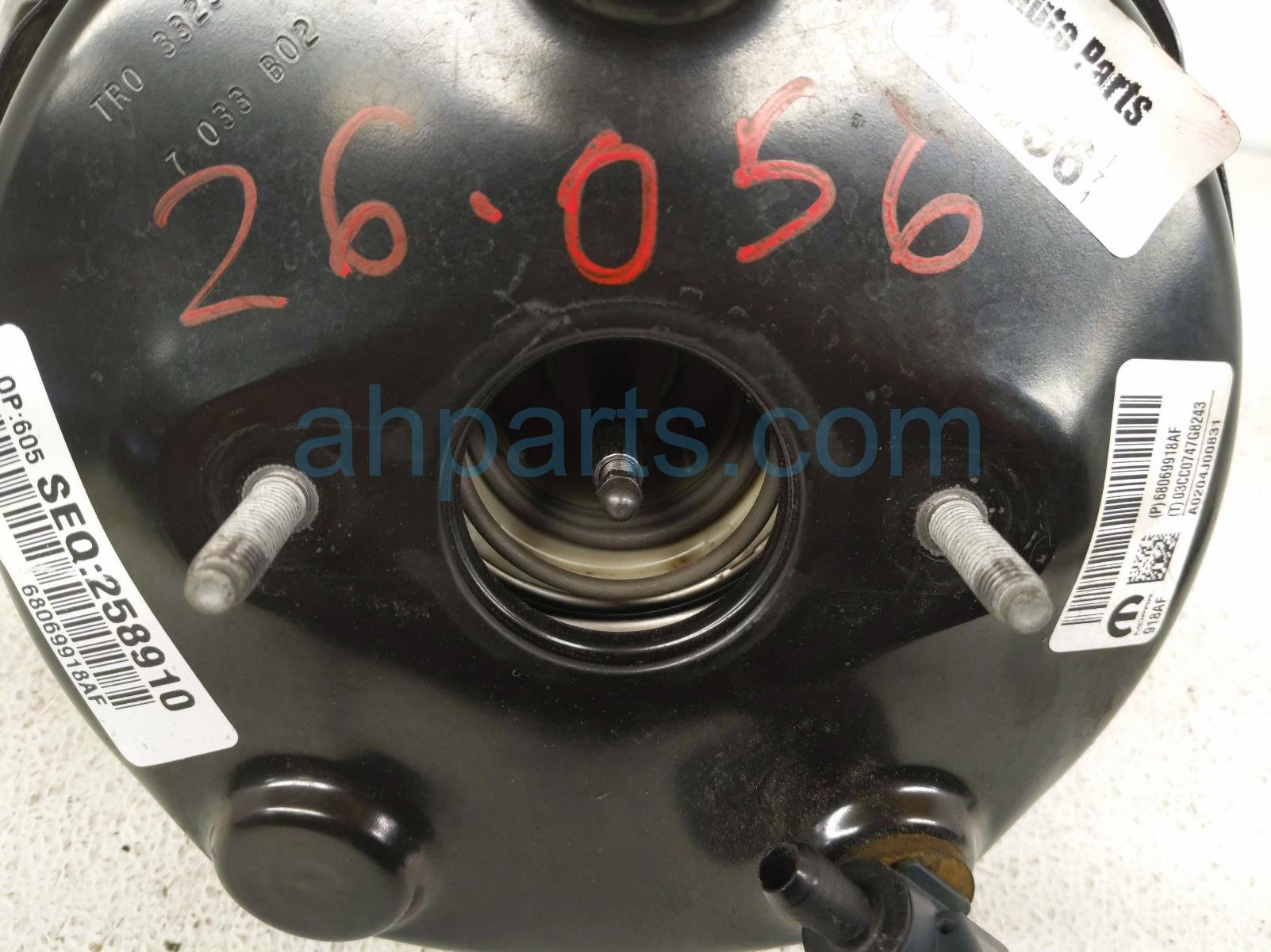 2017 Jeep Wrangler Power Brake Booster 3.6l At 4x4 68091279AC Replacement 2017 Jeep Wrangler Power Brake Booster 3.6l At 4x4 68091279AC Replacement thumbnail