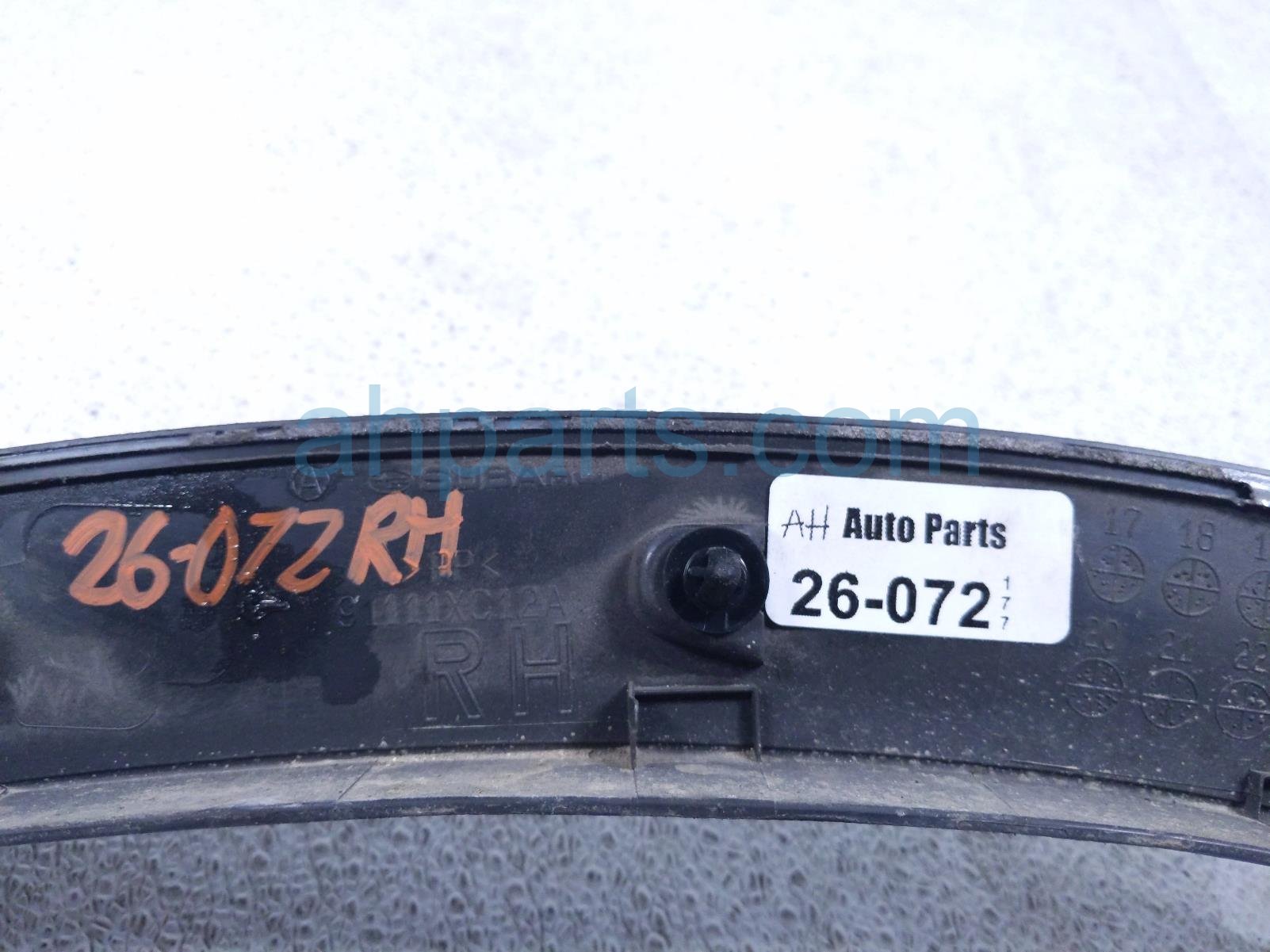 2023 Subaru Ascent Front Passenger Fender Flare Black 91111XC12A Replacement 2023 Subaru Ascent Front Passenger Fender Flare Black 91111XC12A Replacement thumbnail