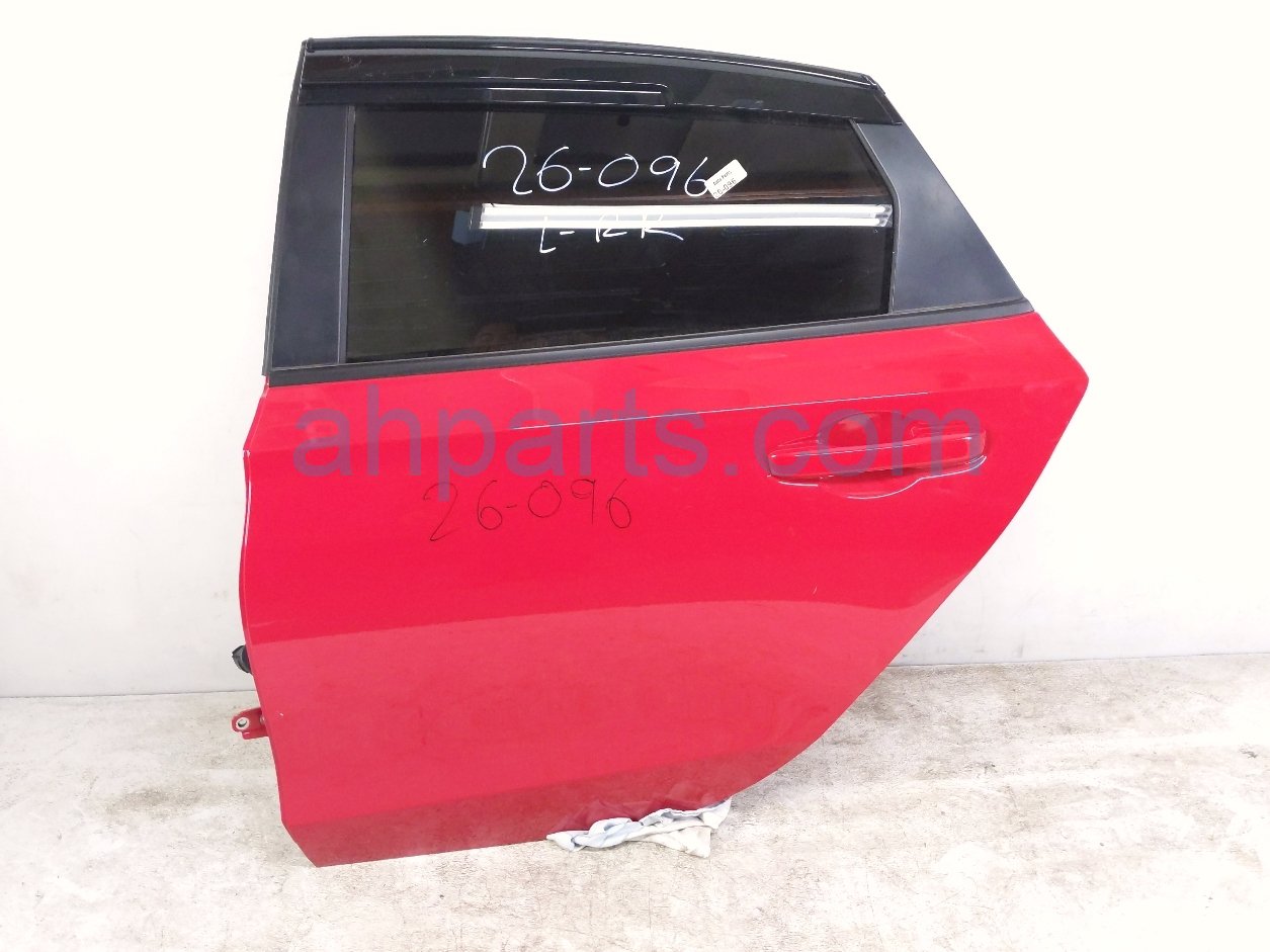  RR/LH DOOR - RED - NO INSIDE TRIM