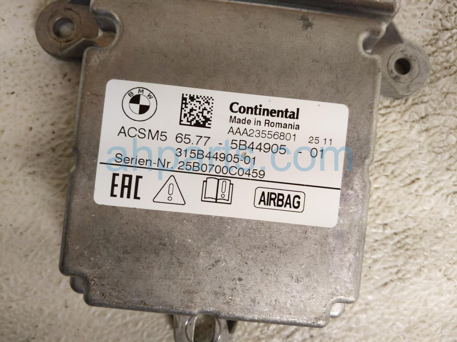 2025 BMW I4 Srs Airbag Computer 4 Blown Ab 65 77 5 B44 905 Replacement 2025 BMW I4 Srs Airbag Computer 4 Blown Ab 65 77 5 B44 905 Replacement thumbnail