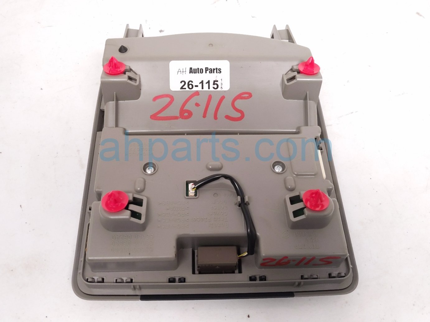 2020 Toyota Camry Overhead Console / Map Light Grey 63605 06070 B0 Replacement 2020 Toyota Camry Overhead Console / Map Light Grey 63605 06070 B0 Replacement thumbnail