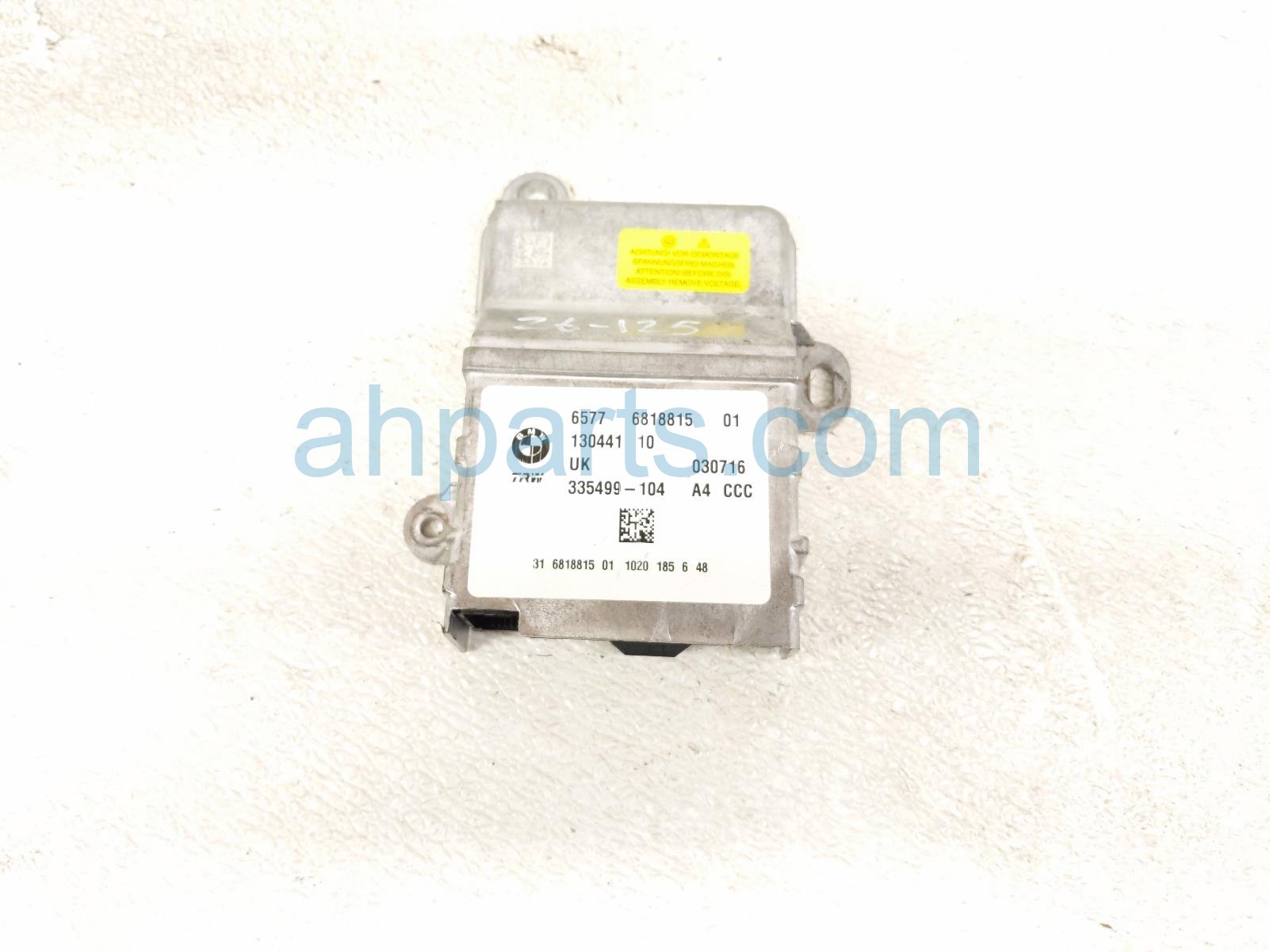 BMW SRS AIRBAG COMPUTER - 0 BLOWN AB