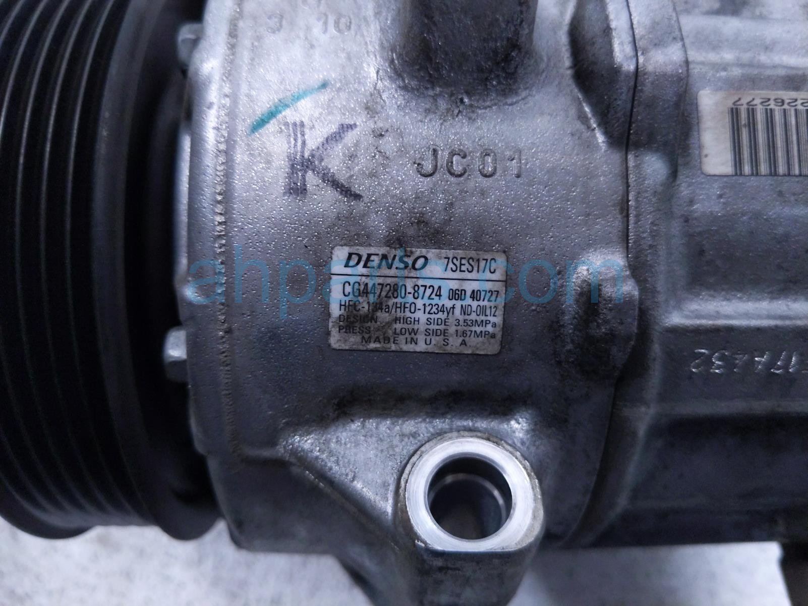 2020 Toyota Camry Air + Clutch Core Ac Pump / Compressor 80k Mil 88310 06570 Replacement 2020 Toyota Camry Air + Clutch Core Ac Pump / Compressor 80k Mil 88310 06570 Replacement thumbnail