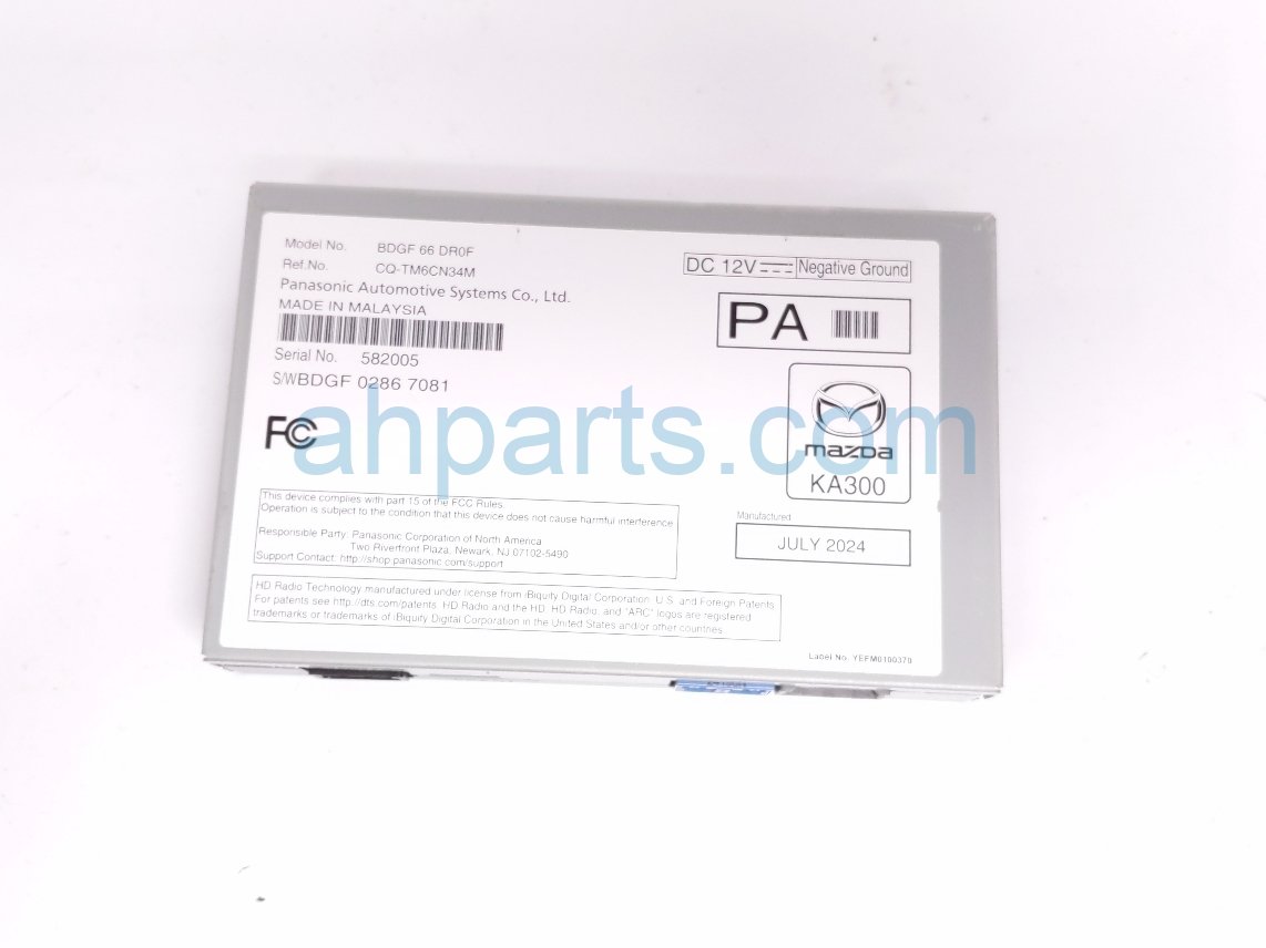 2025 Mazda Cx 90 Audio Amplifier Rear Right BDGF 66 DR0F Replacement 2025 Mazda Cx 90 Audio Amplifier Rear Right BDGF 66 DR0F Replacement thumbnail