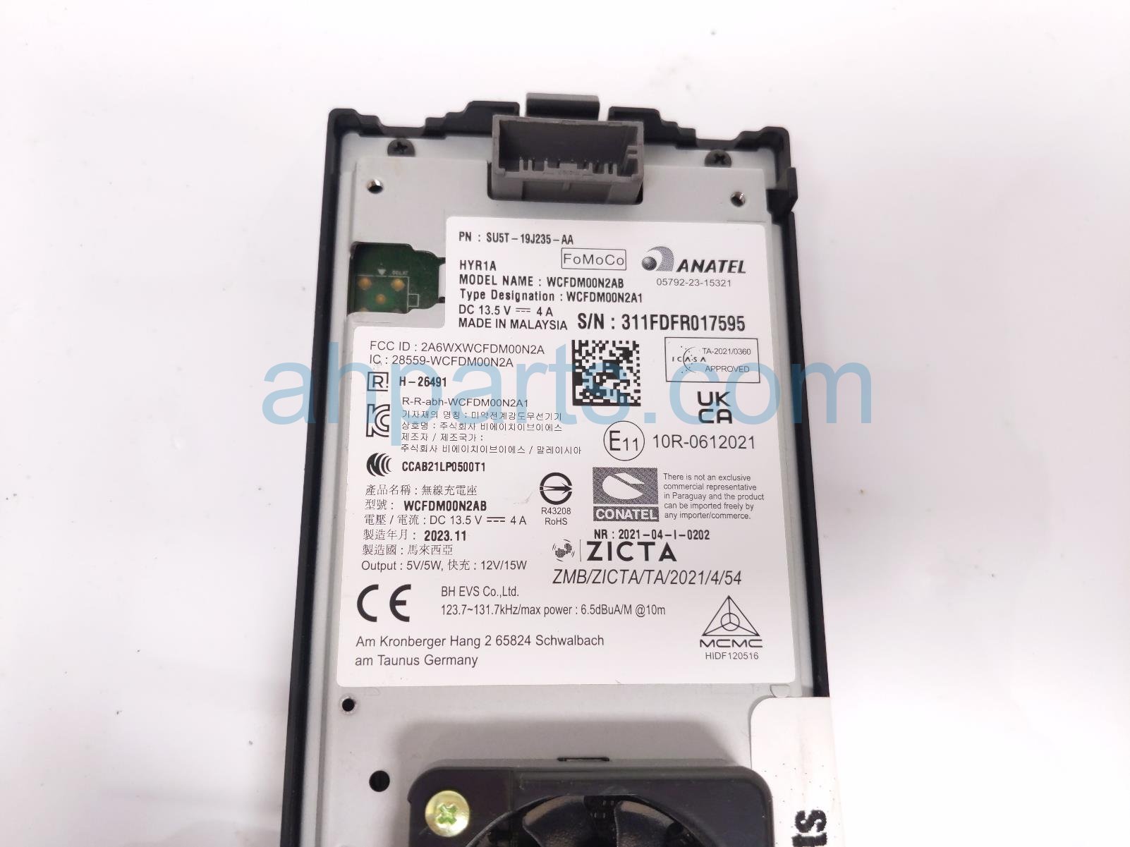 2024 Ford Mustang Wireless Phone Charger Assy SU5T 19J235 AA Replacement 2024 Ford Mustang Wireless Phone Charger Assy SU5T 19J235 AA Replacement thumbnail