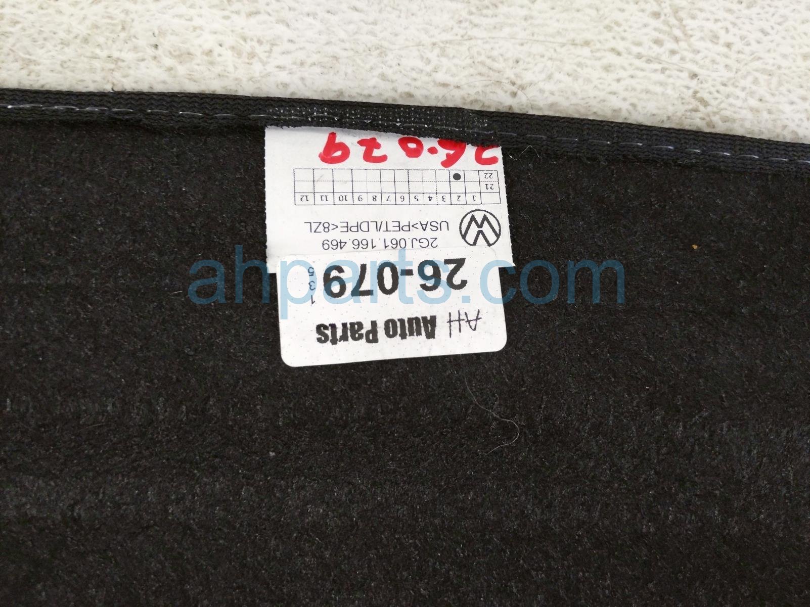 2022 Volkswagen Taos Rear Cargo Floor Carpet Mat Blk 2GJ 061 166 469 Replacement 2022 Volkswagen Taos Rear Cargo Floor Carpet Mat Blk 2GJ 061 166 469 Replacement thumbnail