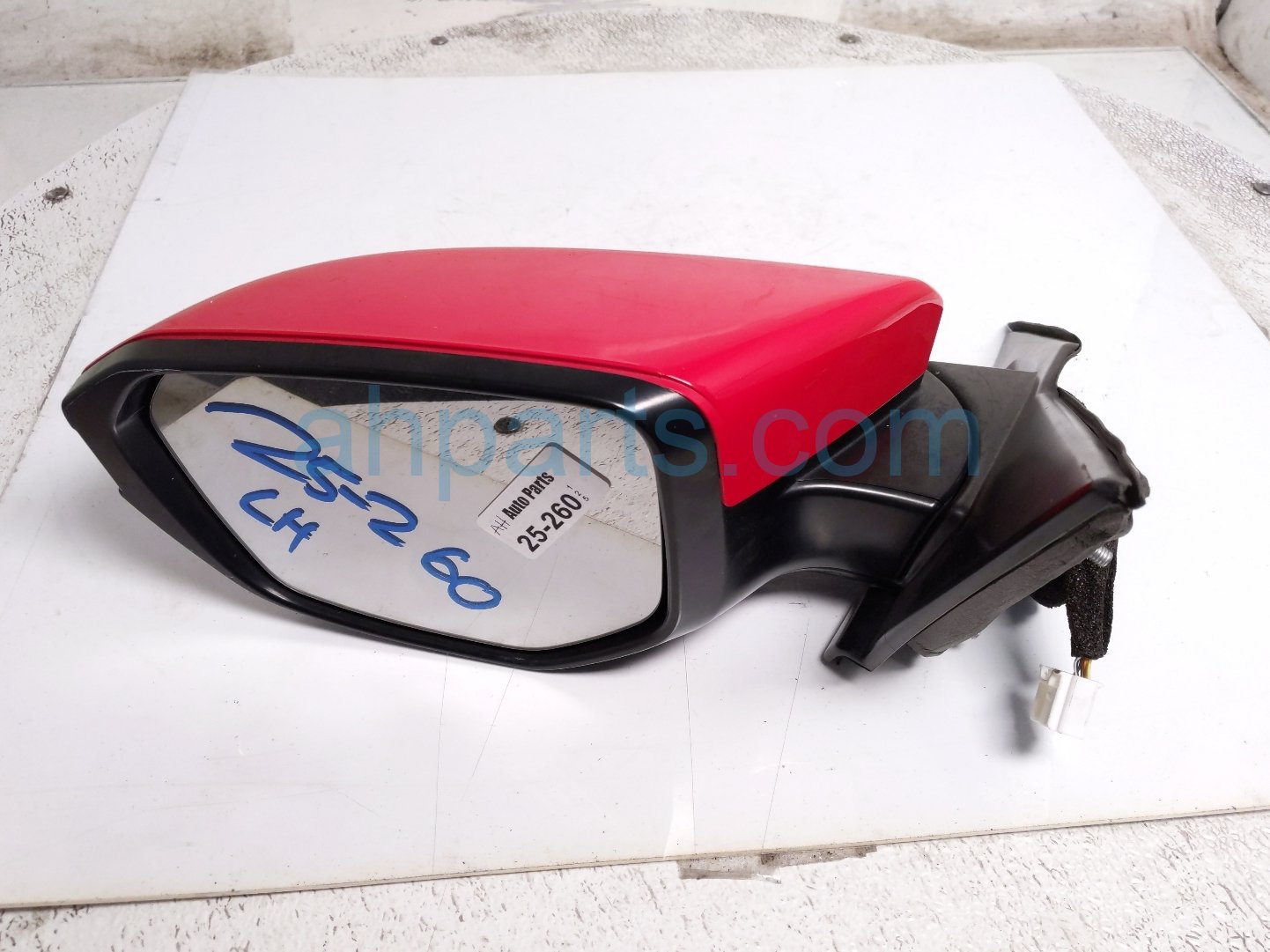 $199 Honda LH SIDE VIEW MIRROR - RED