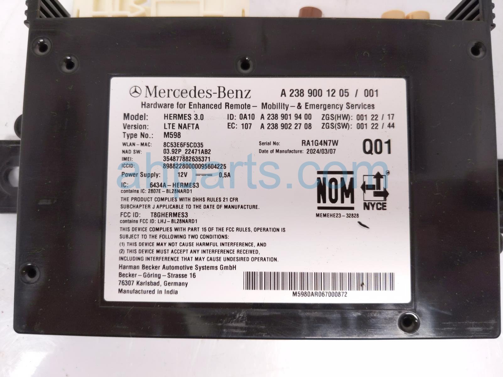 Mercedes TELEMATICS COMMUNICATION MODULE
