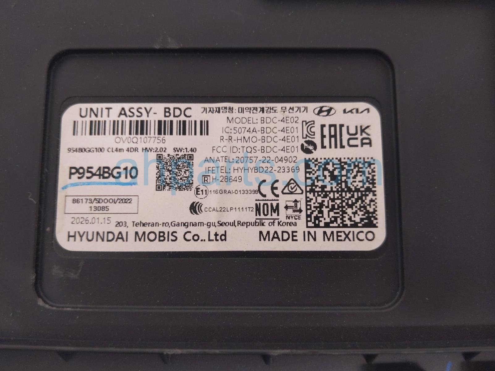 2026 Kia K4 Body Domain Ctrl Module 954B0 GG100 Replacement 2026 Kia K4 Body Domain Ctrl Module 954B0 GG100 Replacement thumbnail