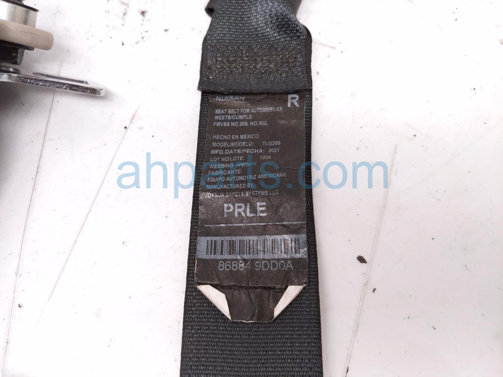 2021 Nissan Maxima Front Passenger Seat Belt W/pretensioner 86884 9DD8B Replacement 2021 Nissan Maxima Front Passenger Seat Belt W/pretensioner 86884 9DD8B Replacement thumbnail