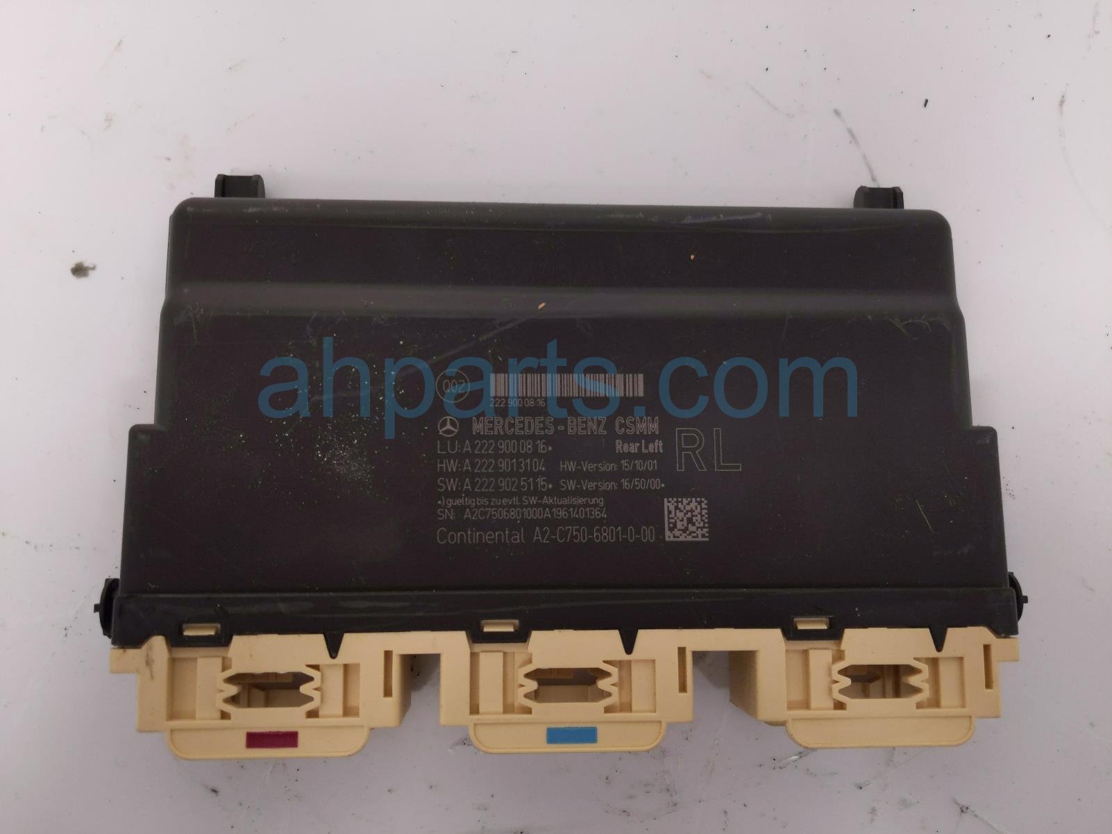 2020 Mercedes S560 Seat Ctrl Module Rear Driver 222 900 08 16 Replacement 2020 Mercedes S560 Seat Ctrl Module Rear Driver 222 900 08 16 Replacement thumbnail