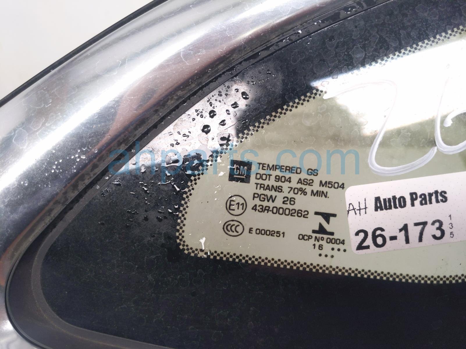 2017 Chevy Malibu Passenger Quarter Window Glass 84105732 Replacement 2017 Chevy Malibu Passenger Quarter Window Glass 84105732 Replacement thumbnail