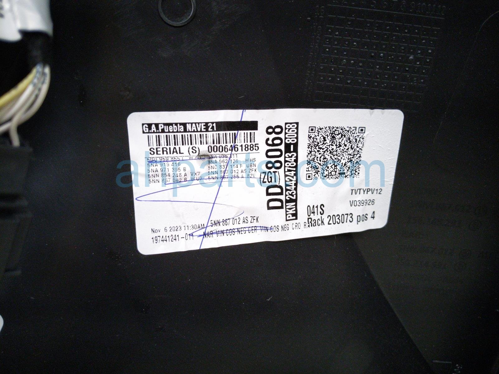 2024 Volkswagen Tiguan Trim / Liner Front Passenger Interior Door Panel Black 5NN 867 012 BD ZEX Replacement 2024 Volkswagen Tiguan Trim / Liner Front Passenger Interior Door Panel Black 5NN 867 012 BD ZEX Replacement thumbnail