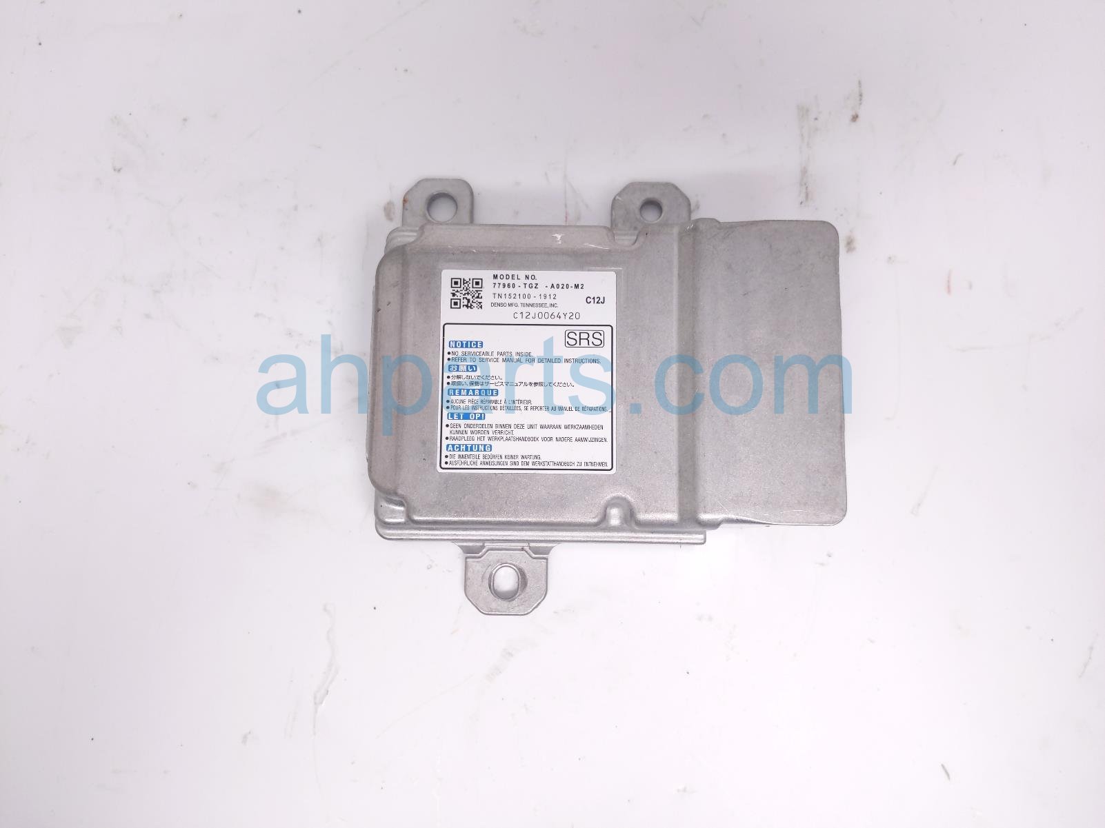 Acura SRS AIRBAG COMPUTER - 2 BLOWN AB