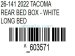 2022 Toyota Tacoma Rear Bed Box White Long Bed 65100 04530 Replacement 2022 Toyota Tacoma Rear Bed Box White Long Bed 65100 04530 Replacement thumbnail