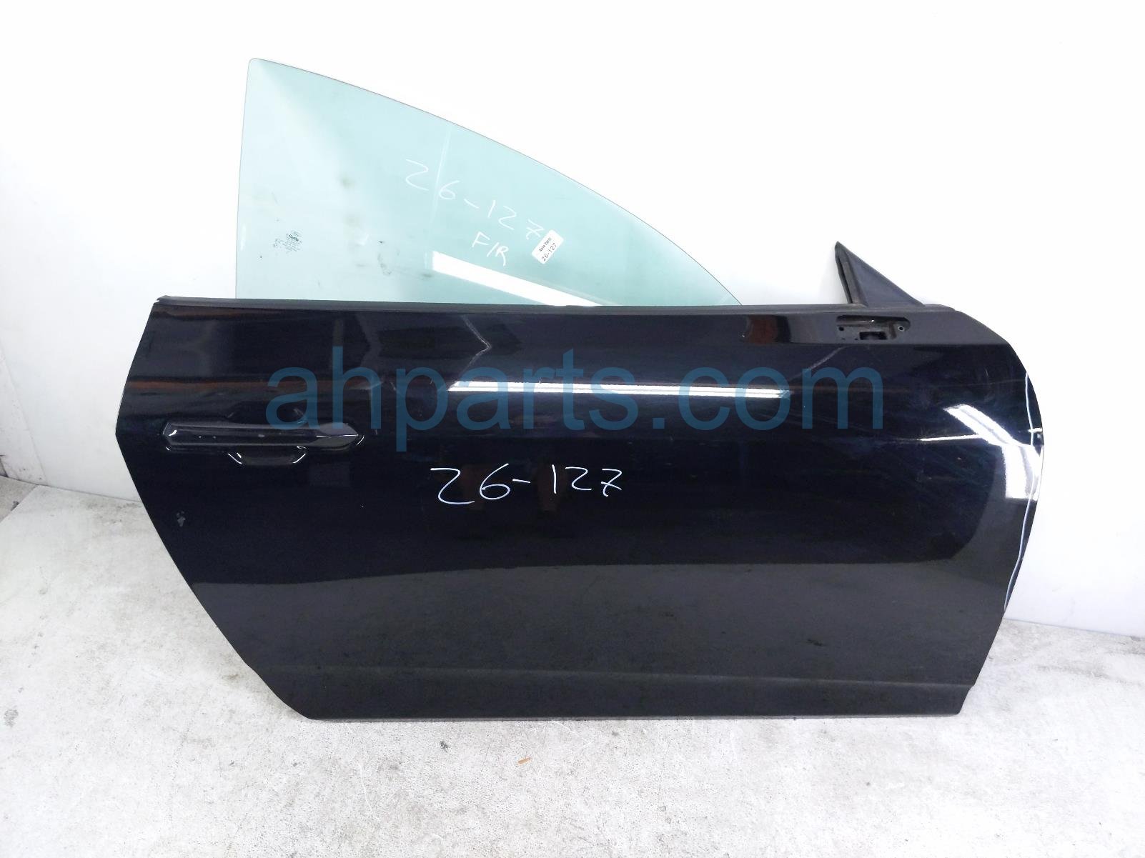 Front passenger DOOR - BLACK - NO MIRROR/TRIM