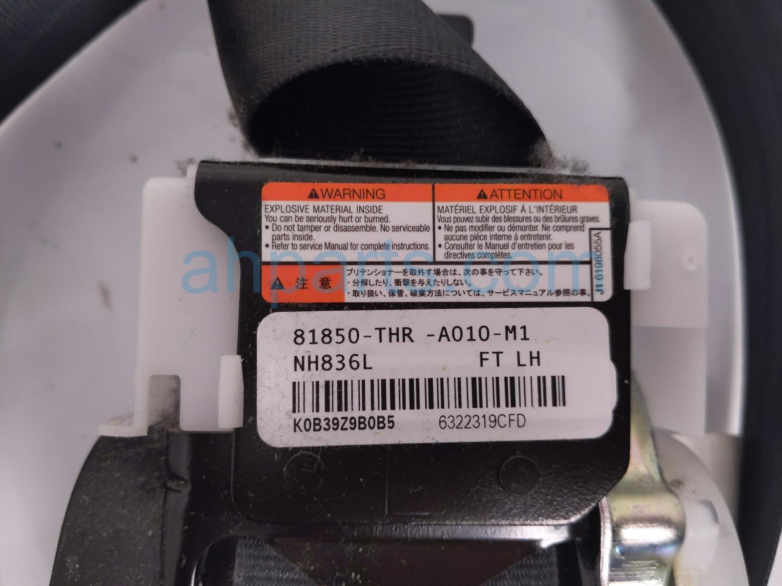 2020 Honda Odyssey Front Driver Seat Belt Black 04818 THR A00ZB Replacement 2020 Honda Odyssey Front Driver Seat Belt Black 04818 THR A00ZB Replacement thumbnail