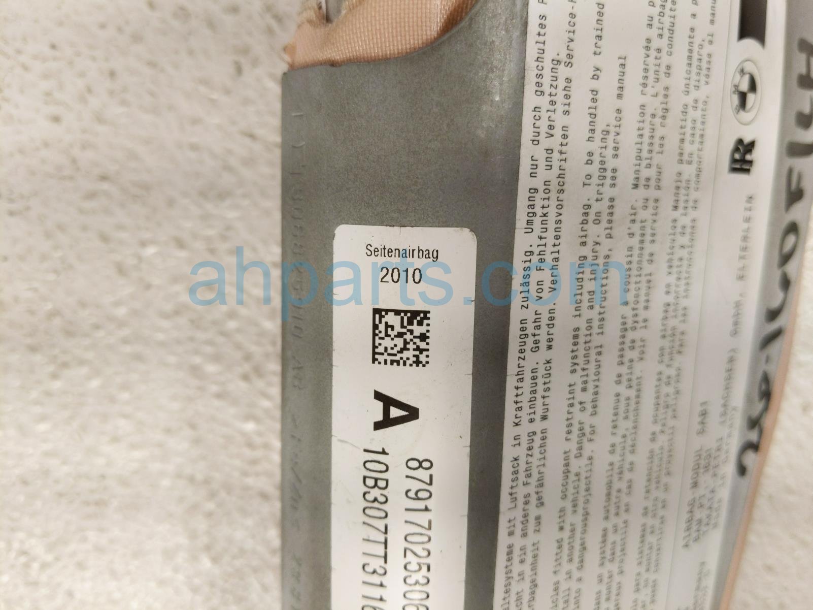 2011 BMW 750li Driver Seat Airbag 72 12 7 393 827 Replacement 2011 BMW 750li Driver Seat Airbag 72 12 7 393 827 Replacement thumbnail