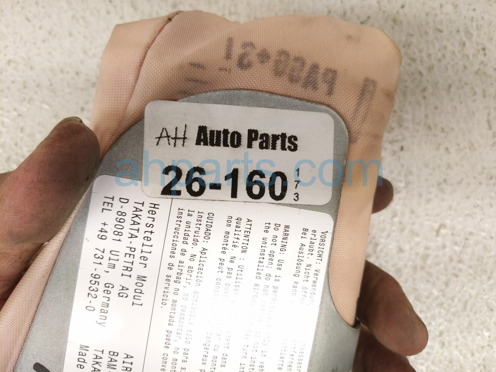 2011 BMW 750li Driver Seat Airbag 72 12 7 393 827 Replacement 2011 BMW 750li Driver Seat Airbag 72 12 7 393 827 Replacement thumbnail