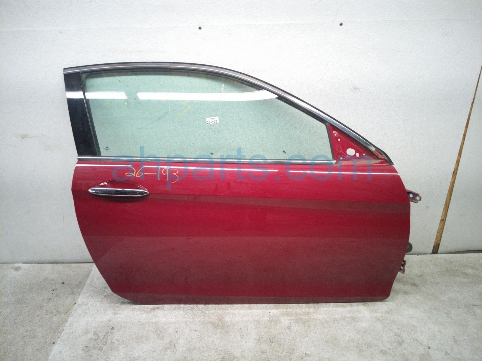 Honda RH DOOR - RED - NO MIRROR/TRIM