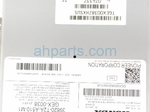 Honda XM SATELLITE RADIO MODULE UNIT