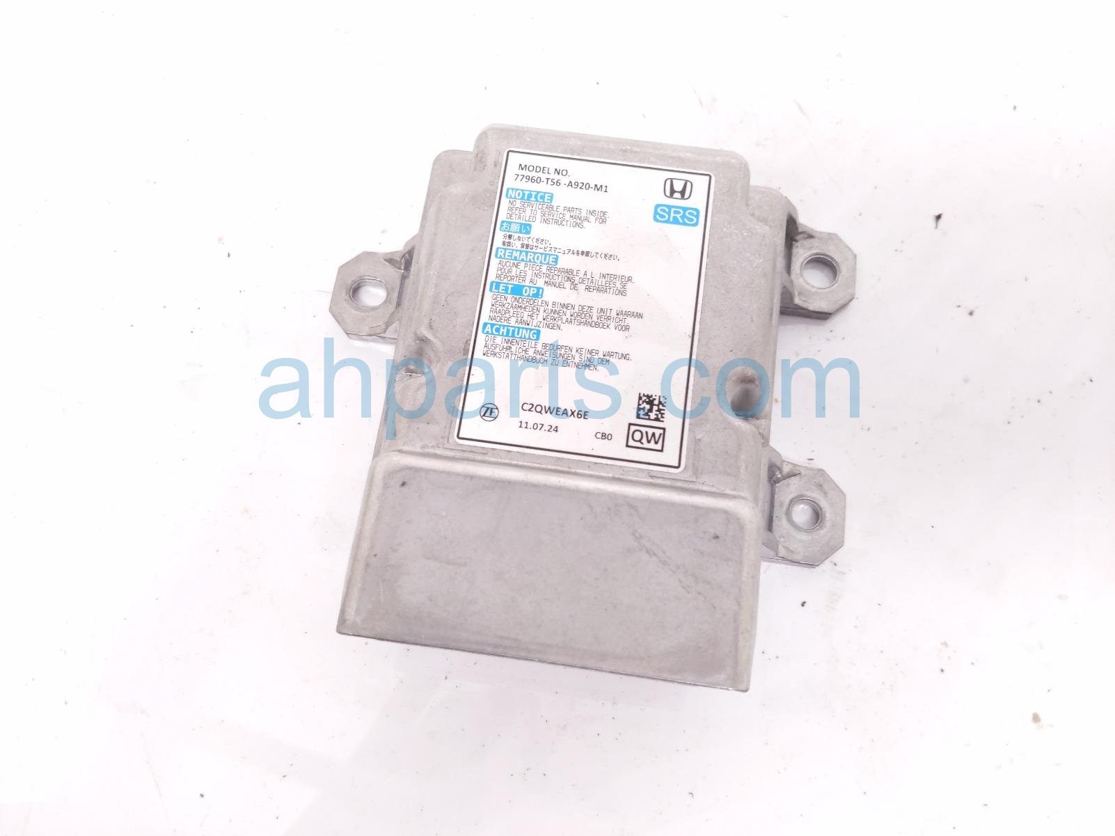 Honda SRS AIRBAG COMPUTER - 0 BLOWN AB