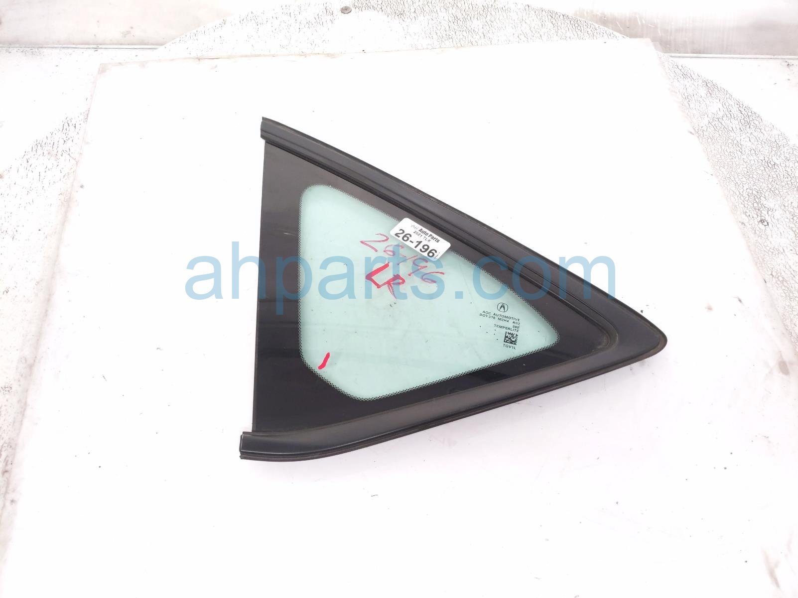 Acura LH QUARTER WINDOW GLASS