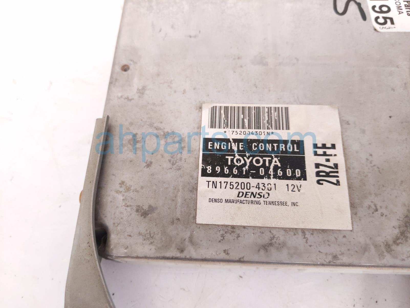 2000 Toyota Tacoma Ecu / Computer Engine Control Module 2.4l Mt 4x2 89661 04600 Replacement 2000 Toyota Tacoma Ecu / Computer Engine Control Module 2.4l Mt 4x2 89661 04600 Replacement thumbnail