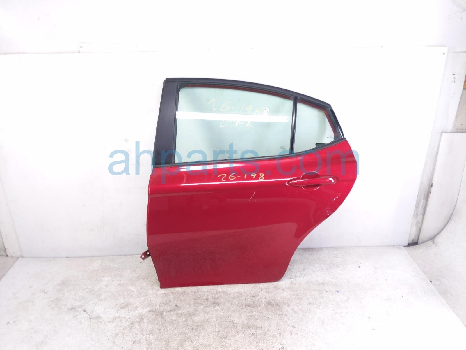 $995 Toyota RR/LH DOOR - RED - NO INSIDE TRIM