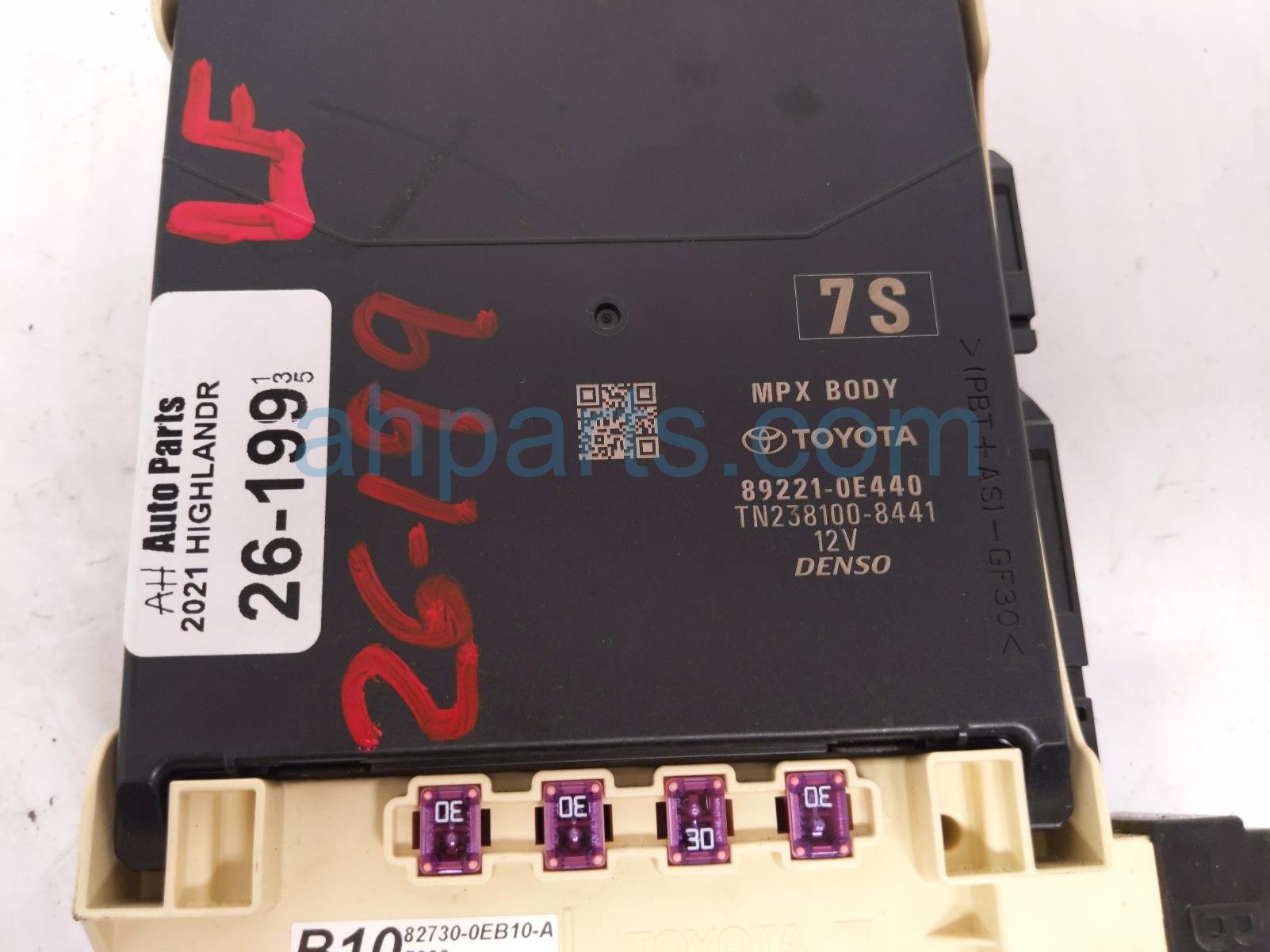 MULTIPLEX BODY CONTROL MODULE Front driver