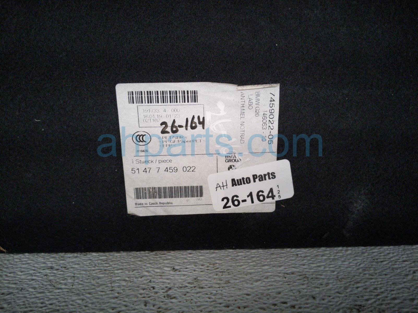 2019 BMW 330i Trunk Load Floor Trim Panel Blk 51477459022 Replacement 2019 BMW 330i Trunk Load Floor Trim Panel Blk 51477459022 Replacement thumbnail