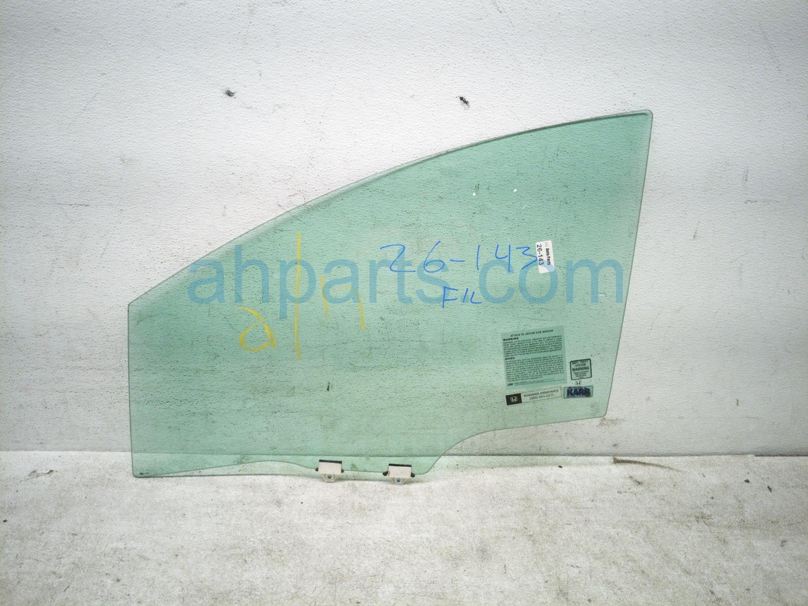 $125 Honda FR/LH DOOR GLASS WINDOW