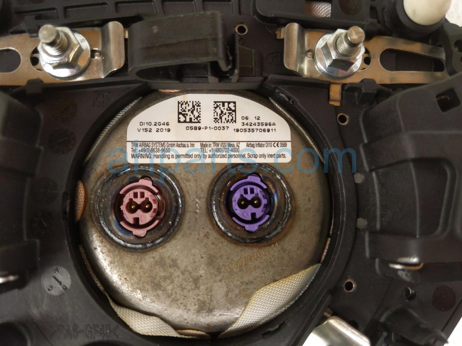 2020 Hyundai Veloster Driver Wheel Airbag 80100 K9500 NNB Replacement 2020 Hyundai Veloster Driver Wheel Airbag 80100 K9500 NNB Replacement thumbnail