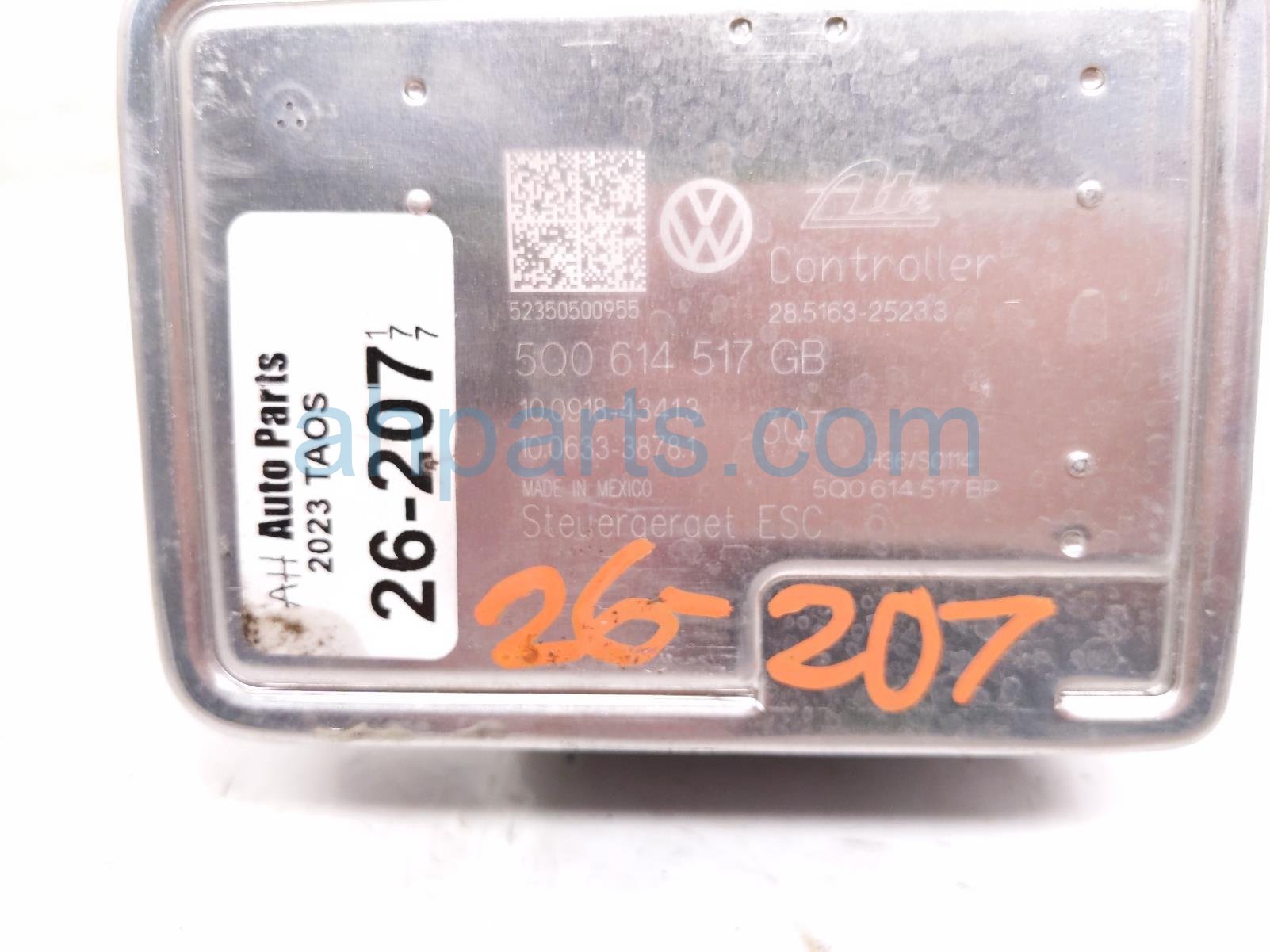 2023 Volkswagen Taos (anti Lock Brake) Abs/vsa Pump Modulator 5Q0 614 517 GB BEF Replacement 2023 Volkswagen Taos (anti Lock Brake) Abs/vsa Pump Modulator 5Q0 614 517 GB BEF Replacement thumbnail