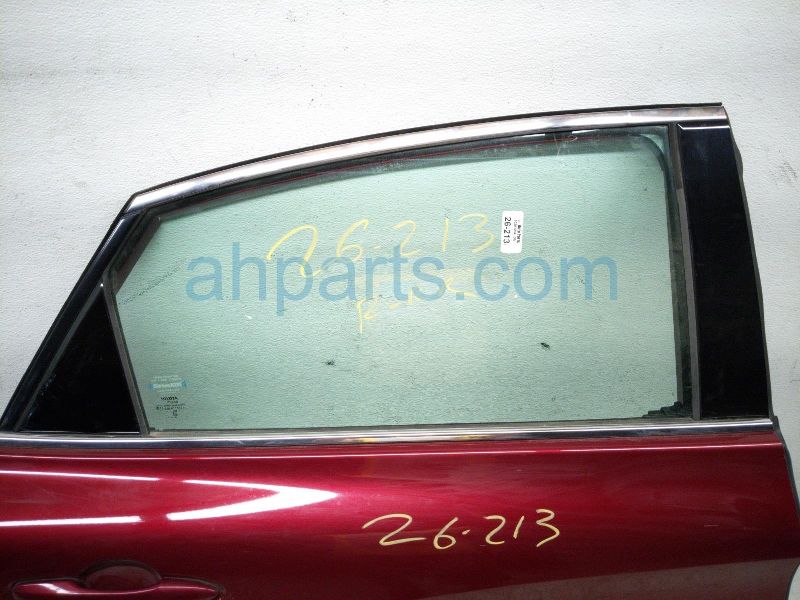 2020 Toyota Avalon Rear Passenger Door Red No Inside Trim 67003 07040 Replacement 2020 Toyota Avalon Rear Passenger Door Red No Inside Trim 67003 07040 Replacement thumbnail